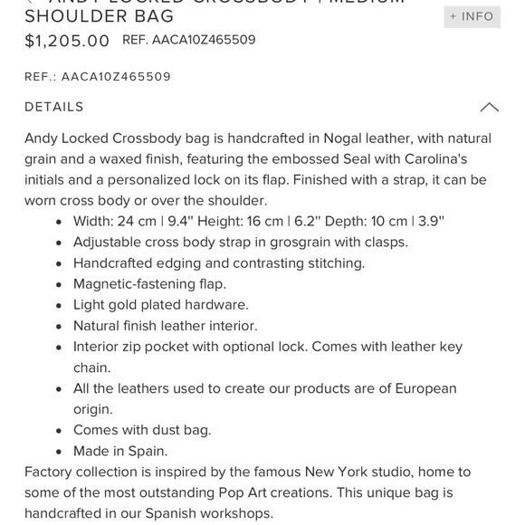 Carolina Herrera / ANDY LOCKED CROSSBODY I MEDIUM
HOULDER BAG - Picture 10 of 15